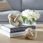 Limestone Link Indoor-Outdoor Sculptures - Set of 2 by Uttermost