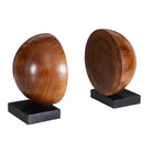 Teak and Noir Bookends Set of 2 by Uttermost