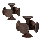 Balanced Harmony Dark Wooden Sculptures - Set of 2 by Uttermost
