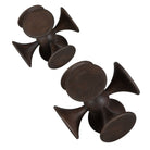 Balanced Harmony Dark Wooden Sculptures - Set of 2 by Uttermost
