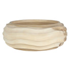 Waveform Bleached Wood Bowl by Uttermost