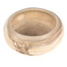 Waveform Bleached Wood Bowl by Uttermost