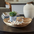 Organic Embrace Outdoor Teak Bowl by Uttermost