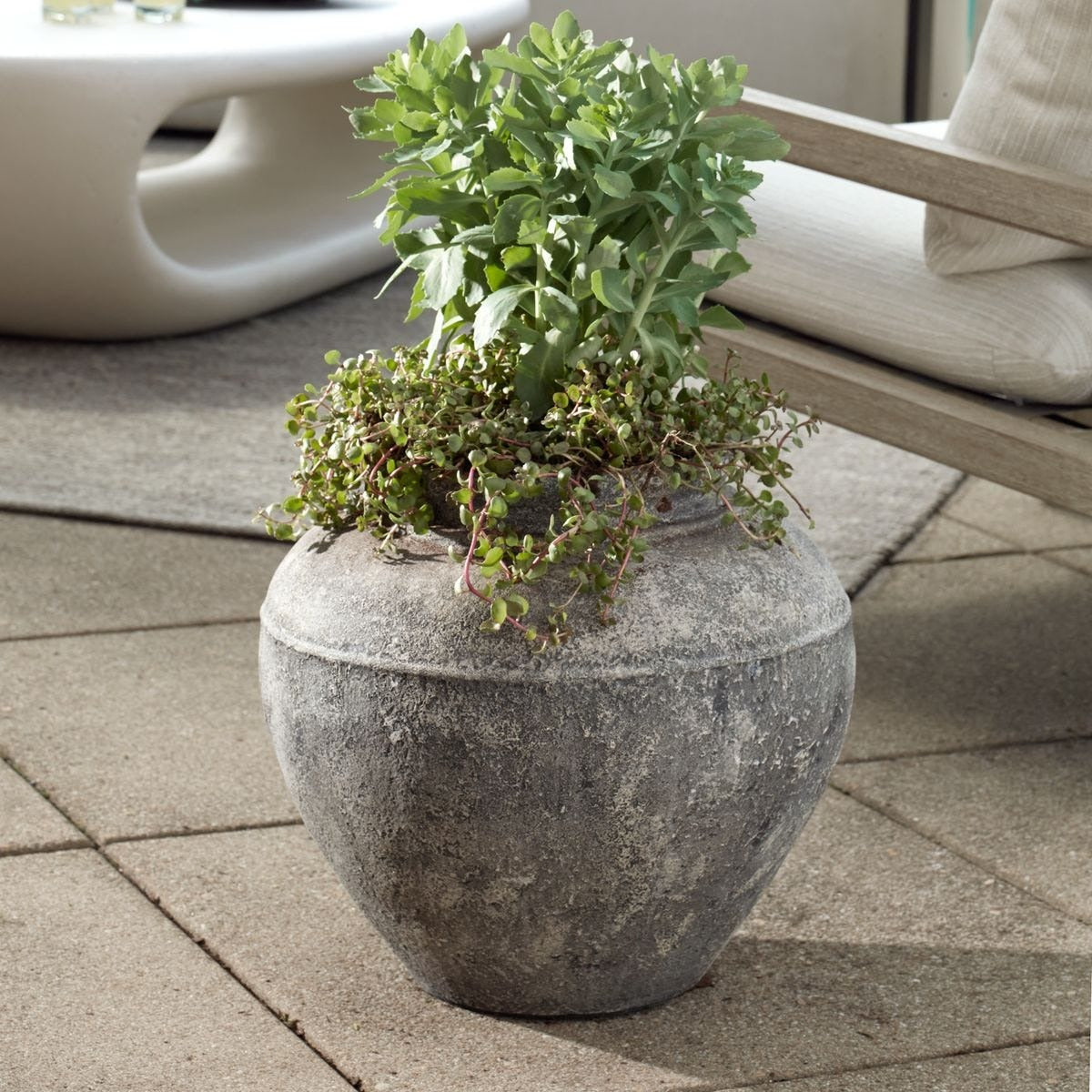 Echoes Of Time Concrete Outdoor Planter by Uttermost