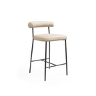 Alita Dark Marble Bar Stool by Tommy Franks