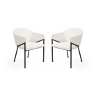 Aidan Polar Bouclé Set of 2 Armchairs by Tommy Franks