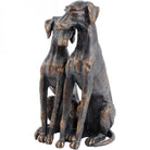 Antique Bronze Pup Sculpture by Libra Interiors