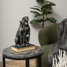 Antique Bronze Pup Sculpture by Libra Interiors