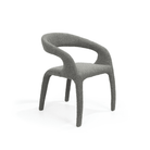 Escada Charcoal Bouclé Dining Chair by Tommy Franks