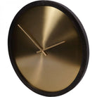 Iron Dial Wall Clock with Wooden Frame Small by Libra Interiors