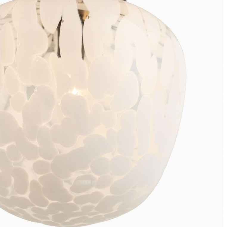 Milo Blackened Bronze & Glass Bathroom Flush Ceiling Light by Heathfield & Co