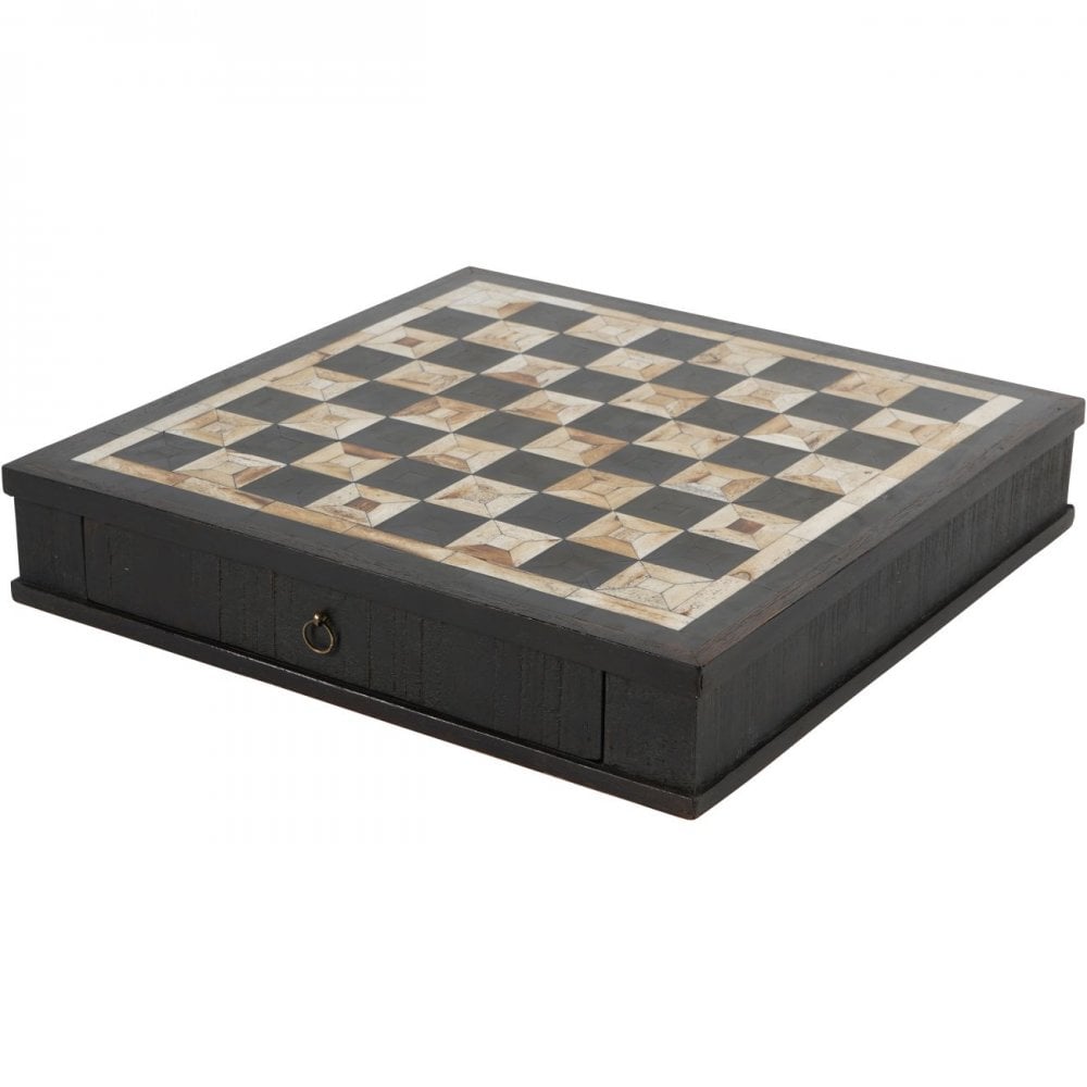 Heritage Luxury Chess Set with Drawer by Libra Interiors