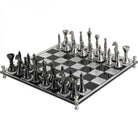 Yates Chess Set Featuring Acrylic Base and 32 Aluminium Pieces by Libra Interiors