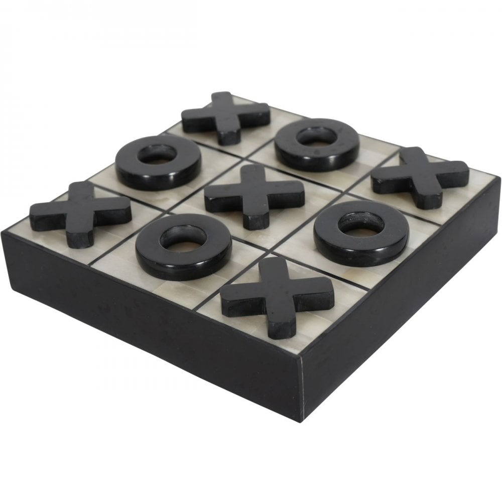Chollerford Bone Inlay Noughts and Crosses Game by Libra Interiors