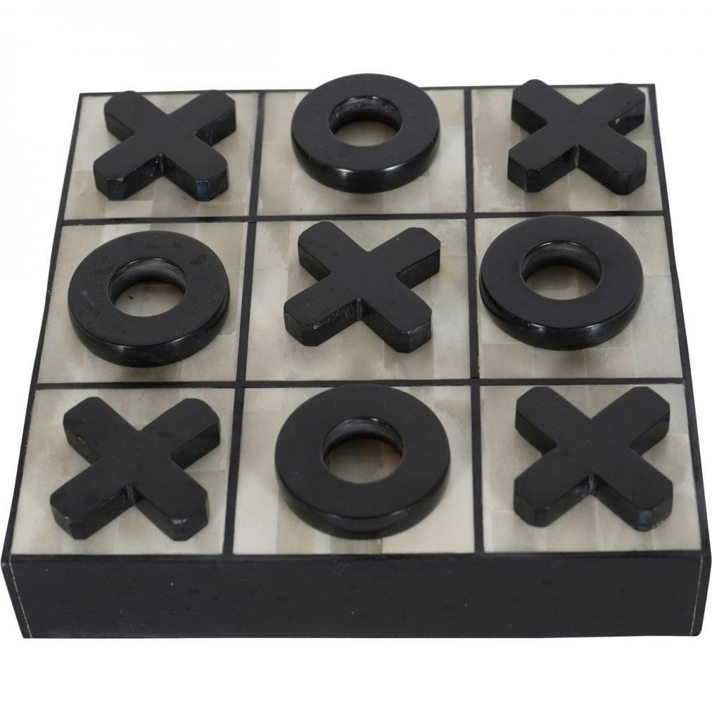 Chollerford Bone Inlay Noughts and Crosses Game by Libra Interiors
