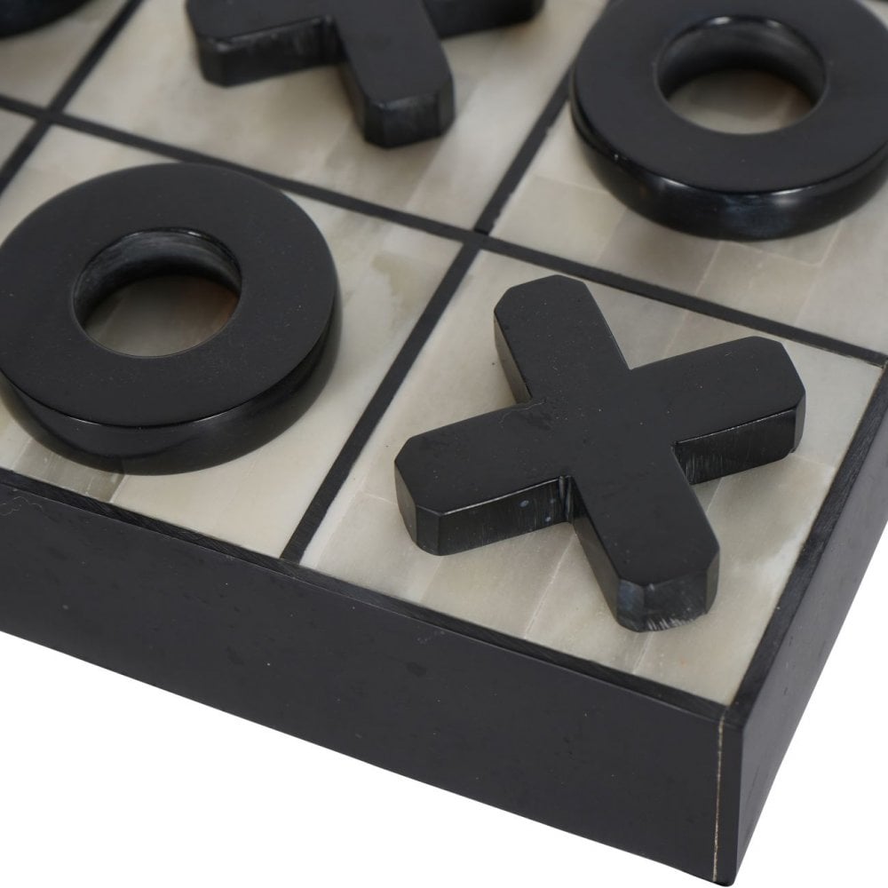 Chollerford Bone Inlay Noughts and Crosses Game by Libra Interiors