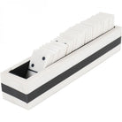White and Black Domino Set by Libra Interiors