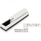 White and Black Domino Set by Libra Interiors
