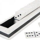 White and Black Domino Set by Libra Interiors