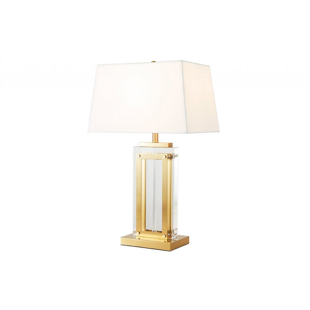 Orleans Brass & Crystal Table Lamp by Berkeley Designs