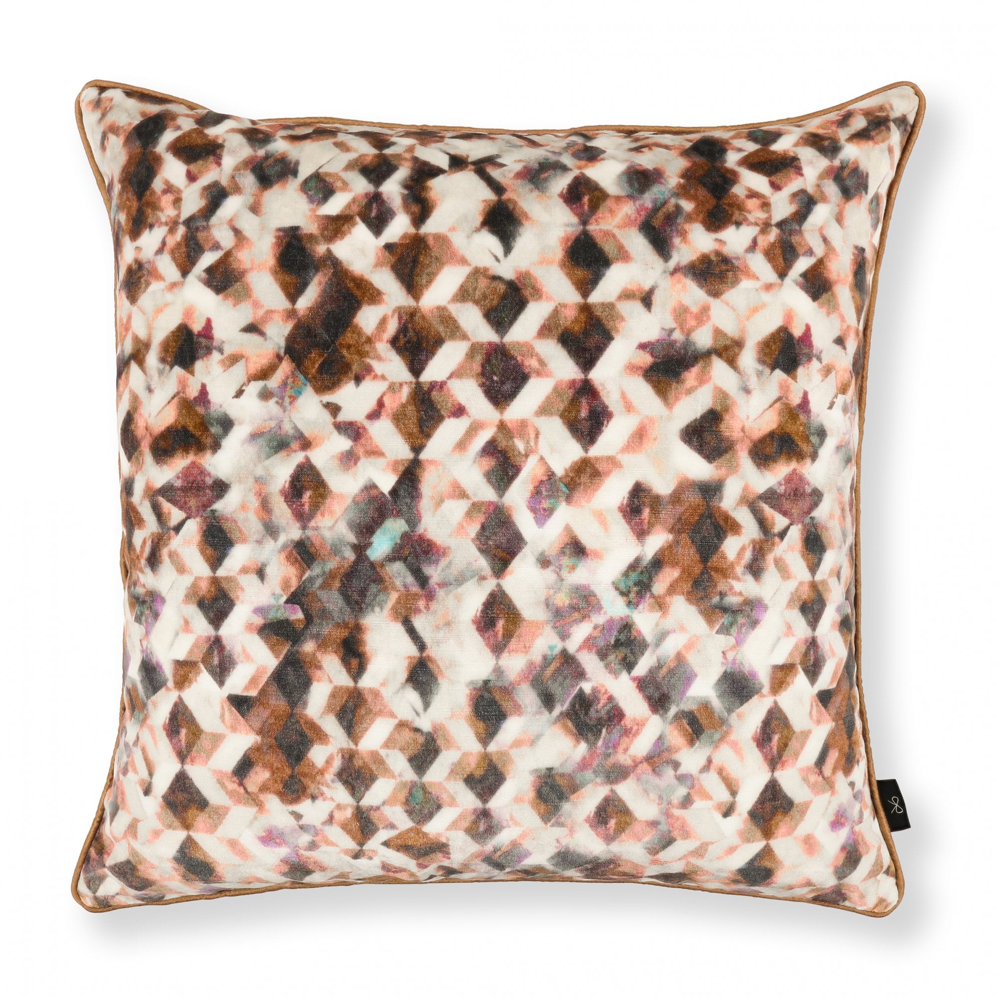 Kaleido Cushion Rosewood by Black Edition