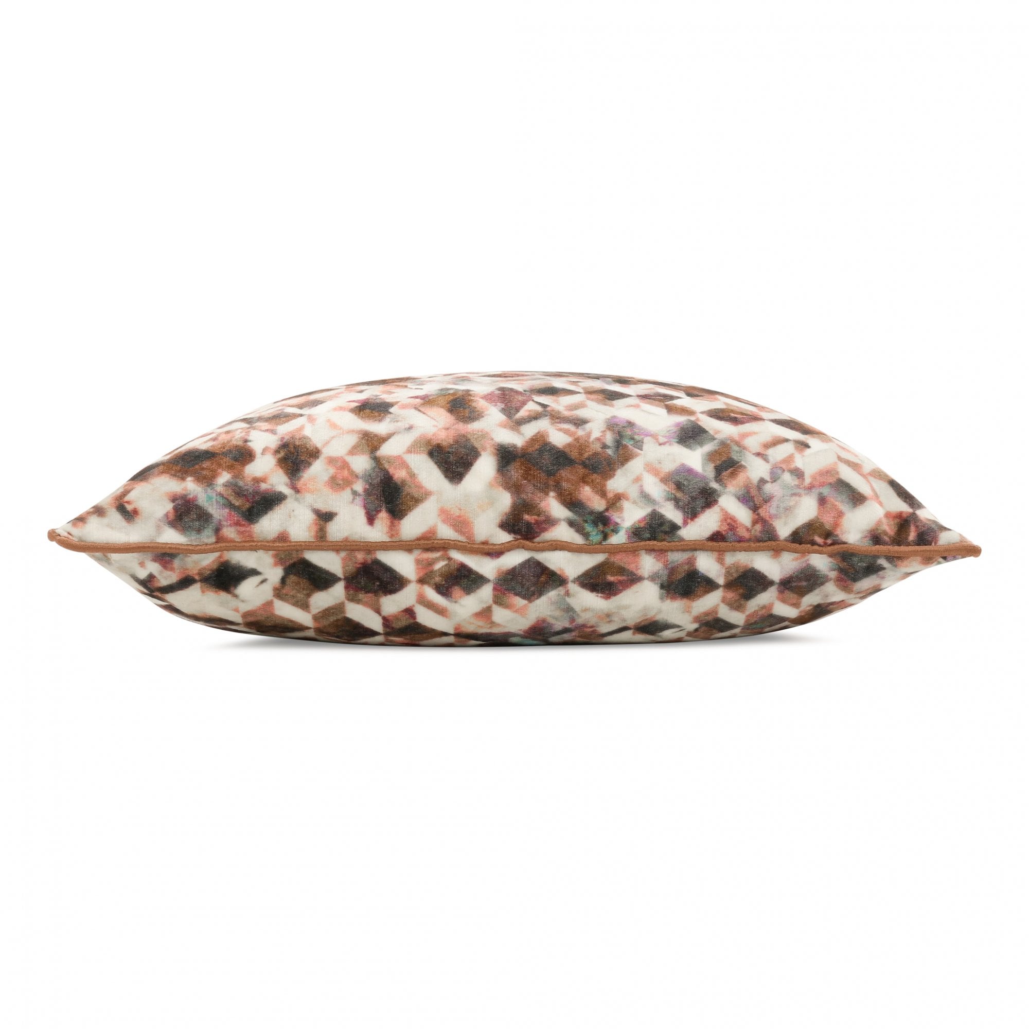 Kaleido Cushion Rosewood by Black Edition
