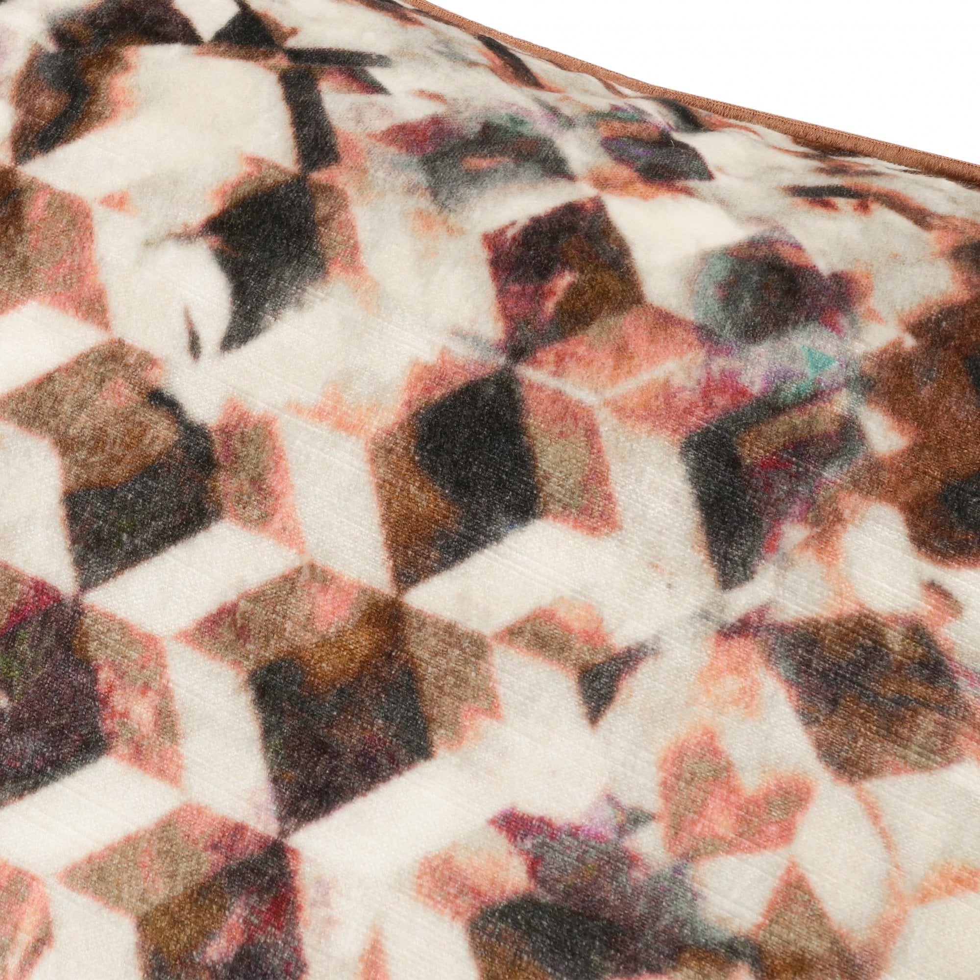 Kaleido Cushion Rosewood by Black Edition