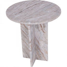 Cavallo Fantasy Brown Marble Side Table by Libra Interiors