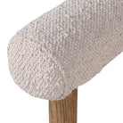 Dining Chair Boucle Fabric Upholstery Natural Wood Frame & Legs by Kensington