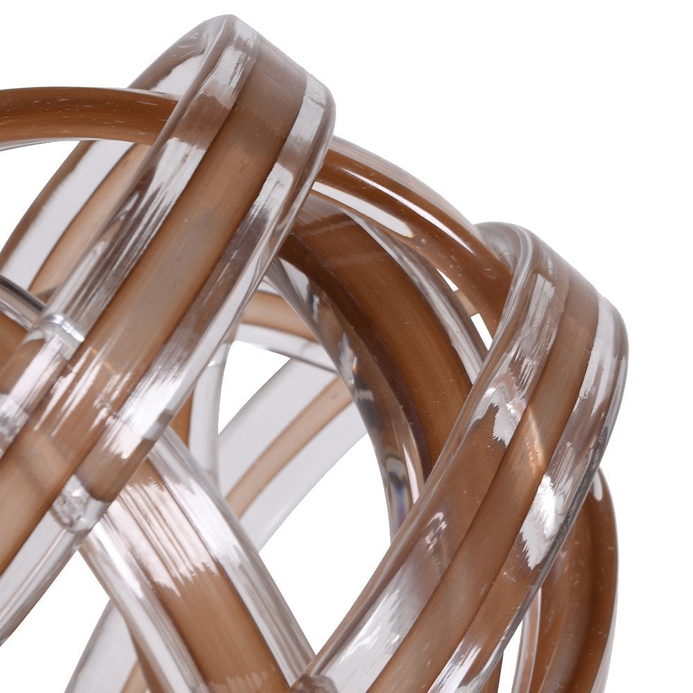 Twisted Brown Glass Knot by Kensington