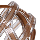Twisted Brown Glass Knot by Kensington