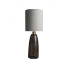 Noma Brass & Brown Smoke Glass Table Lamp by Heathfield & Co