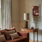 Noma Brass & Brown Smoke Glass Table Lamp by Heathfield & Co