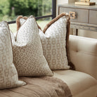 Burlington String & Mushroom Fringe Piping Cushion by Decorum Interiors