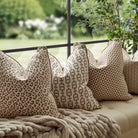 Burlington Tan & Galaxy Fawn Piping Cushion by Decorum Interiors