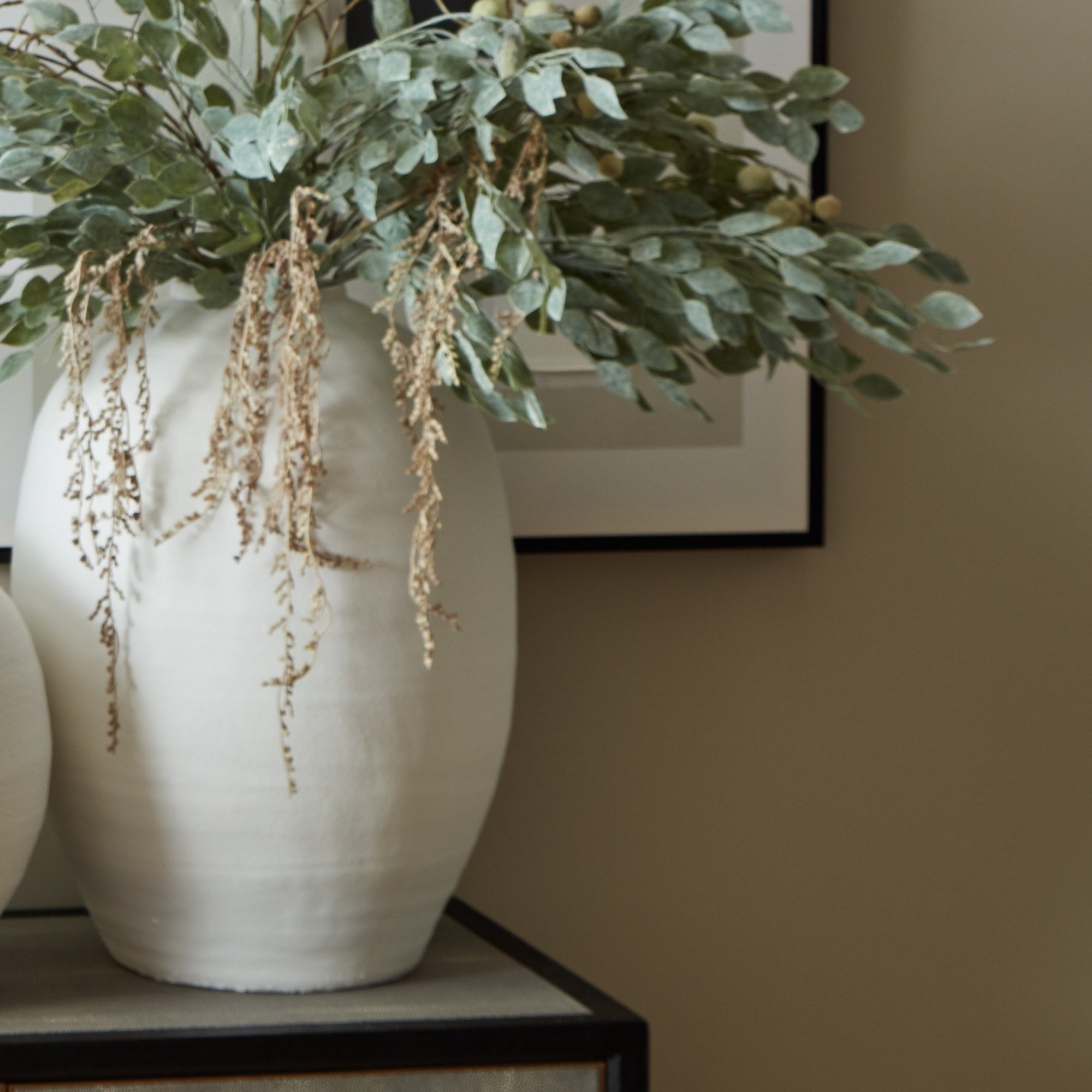 Large Faux Eucalyptus Spray by Kensington
