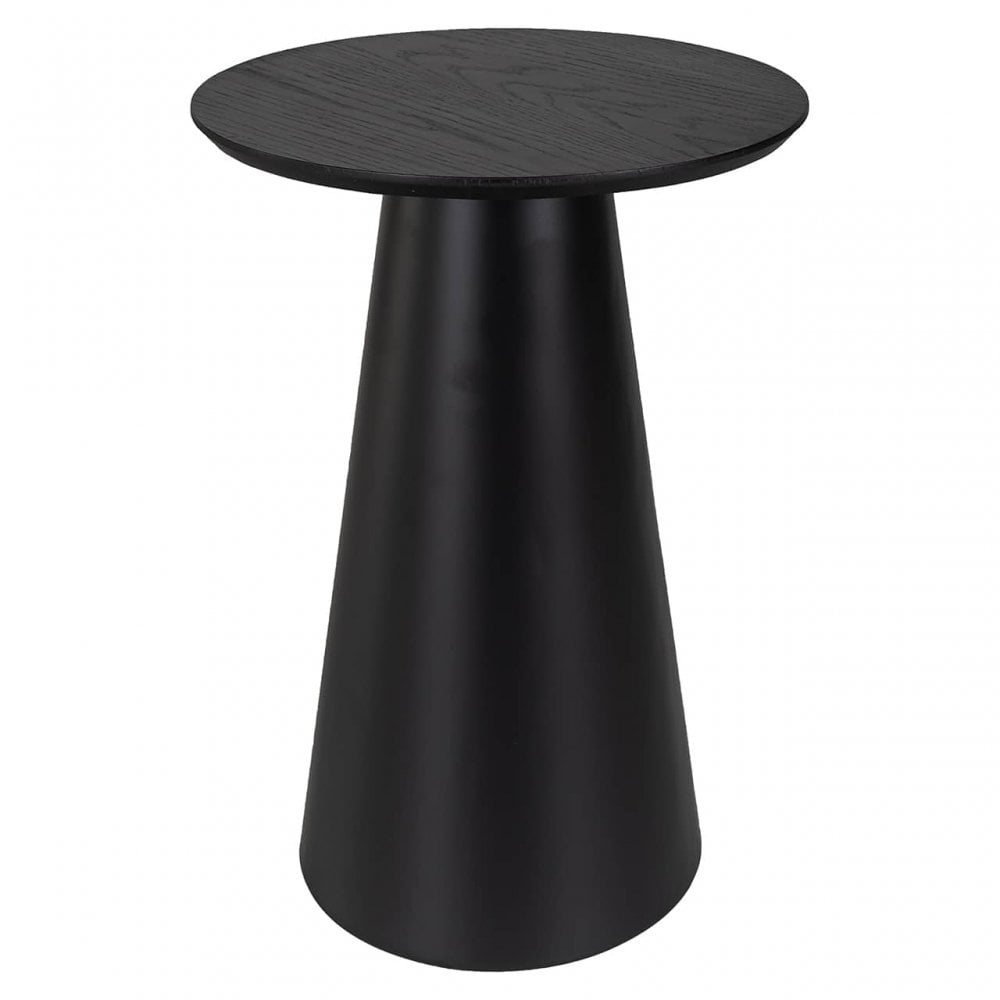 Jazz Black Iron & Wood Side Table – Decorum Interiors