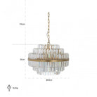 Desire Brushed Gold Chandelier - Small by Richmond Interiors