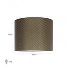 Geo Black Cylinder Lampshade 50cm by Richmond Interiors