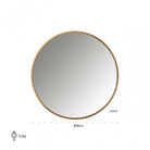 Maesa Gold Mirror - 90cm by Richmond Interiors
