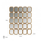 Marila Gold Mirror 25 Mirrors by Richmond Interiors