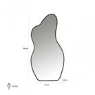 Aldon Black Organic Mirror by Richmond Interiors