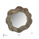 Elia Gold Sculptural Mirror by Richmond Interiors