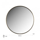 Mammom Round Wall Mirror by Richmond Interiors