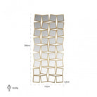 Badia Gold Squares Mirror by Richmond Interiors