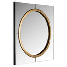 Briana Gold Round Mirror by Richmond Interiors