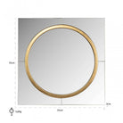 Briana Gold Round Mirror by Richmond Interiors