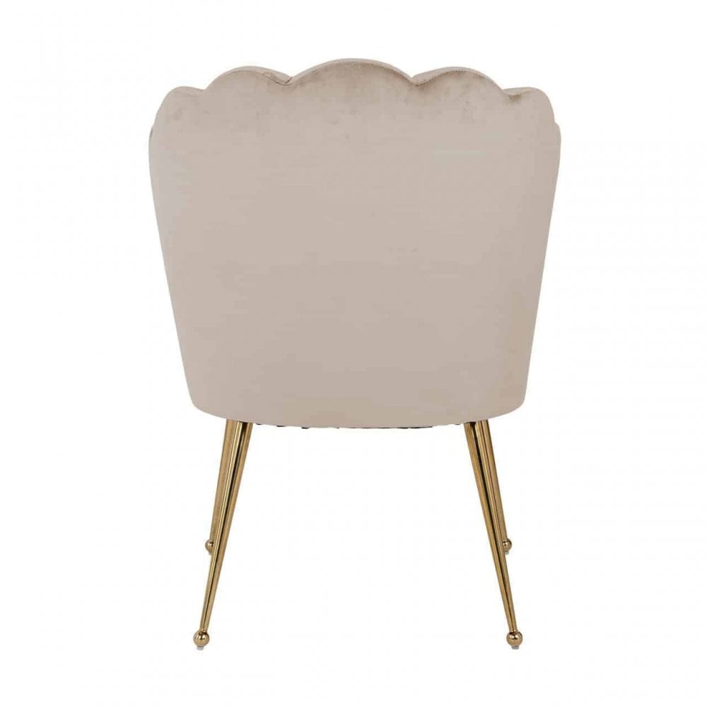 Pippa Khaki Velvet Gold Chair by Richmond Interiors