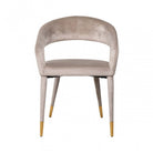 Gia Khaki Velvet Chair by Richmond Interiors