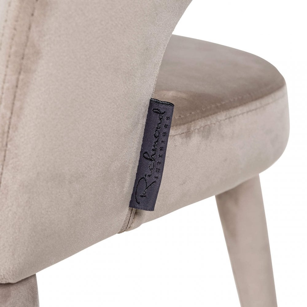 Gia Khaki Velvet Chair by Richmond Interiors